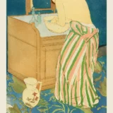 Woman Bathing by Mary Cassatt, 1891 Impressionist Art Print