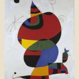 Joan Miro, Woman, Bird, Star (Homage to Pablo Picasso) 1973 Print