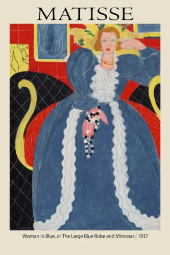 Henri Matisse Woman in Blue Exhibition Poster Art Print