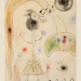 Joan Miro Woman, Snake, Stars 1942 Abstract Surrealist Wall Art Print