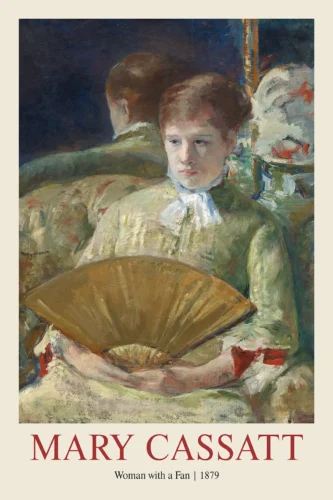 Mary Cassatt Woman with a Fan 1879 Impressionist Art Print