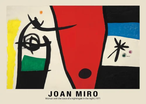 Joan Miro Woman with the Voice of a Nightingale Abstract Art Print