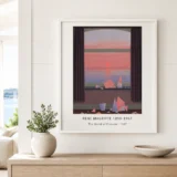 World of Pictures Poster, Magritte Broken Window Wall Art Print