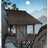 Yamadera Temple in Yamagata Japanese Woodblock Art Print
