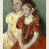 Young Girls 1900 by Mary Cassatt, Impressionist Portrait Art Print