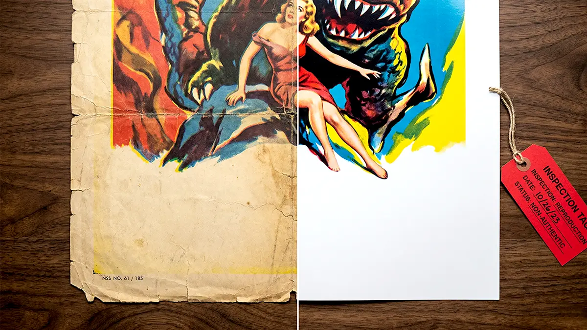 How To Authenticate Vintage Movie Posters: A Collector'S Guide Original Vintage Movie Poster Versus Modern Reproduction Comparison