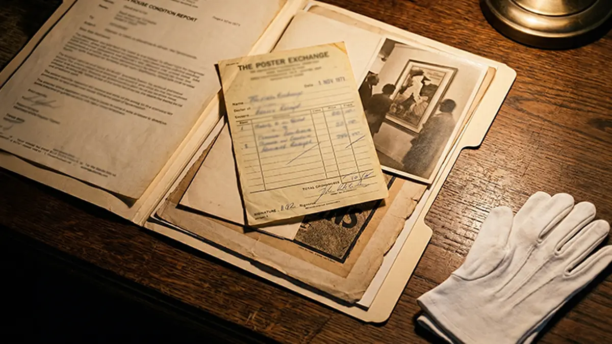 How To Authenticate Vintage Movie Posters: A Collector'S Guide Provenance Documentation Folder For Authenticated Movie Poster