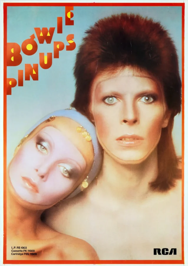 Pin Ups David Bowie poster showing an RCA promotional poster for Pin Ups from 1973 as David Bowie themed wall art