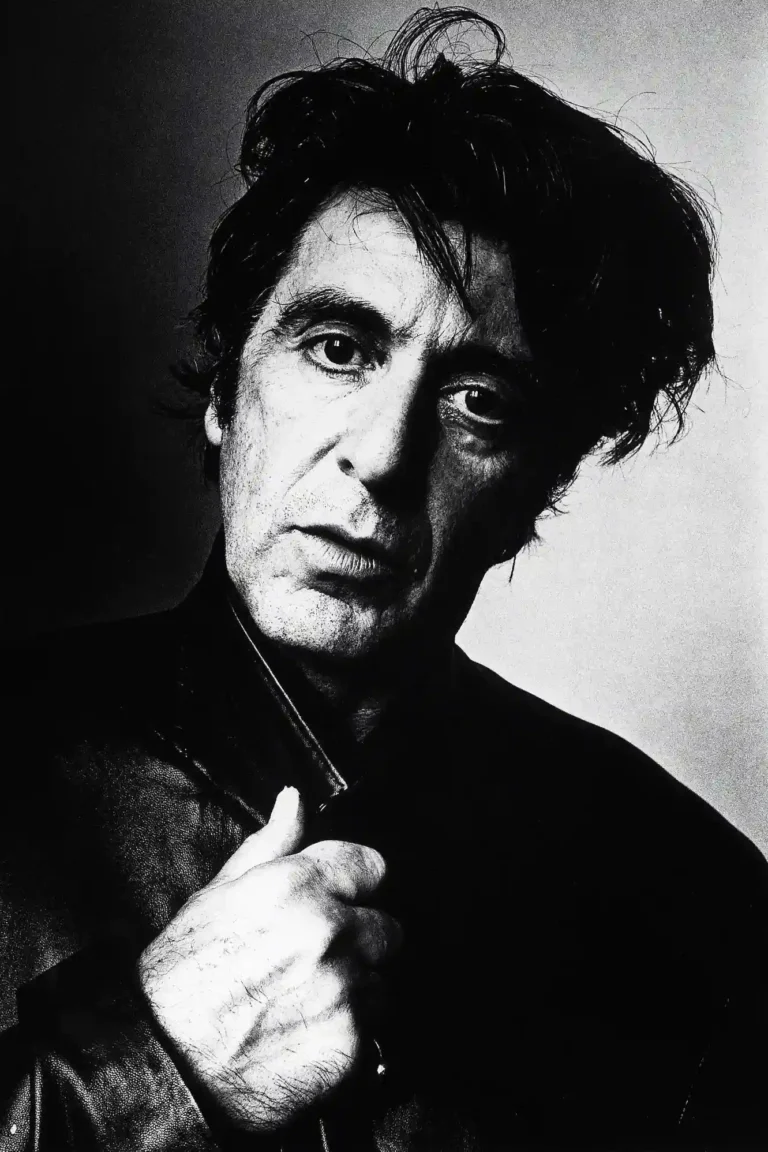 Al Pacino black and white poster portrait from 1995 New York.