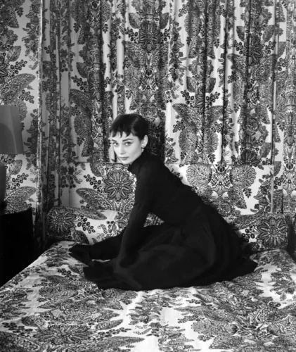 Audrey Hepburn March 1954, Monochrome Photography Print