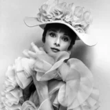 Audrey Hepburn Eliza Doolittle Ruffled Fashion Portrait Photography Print