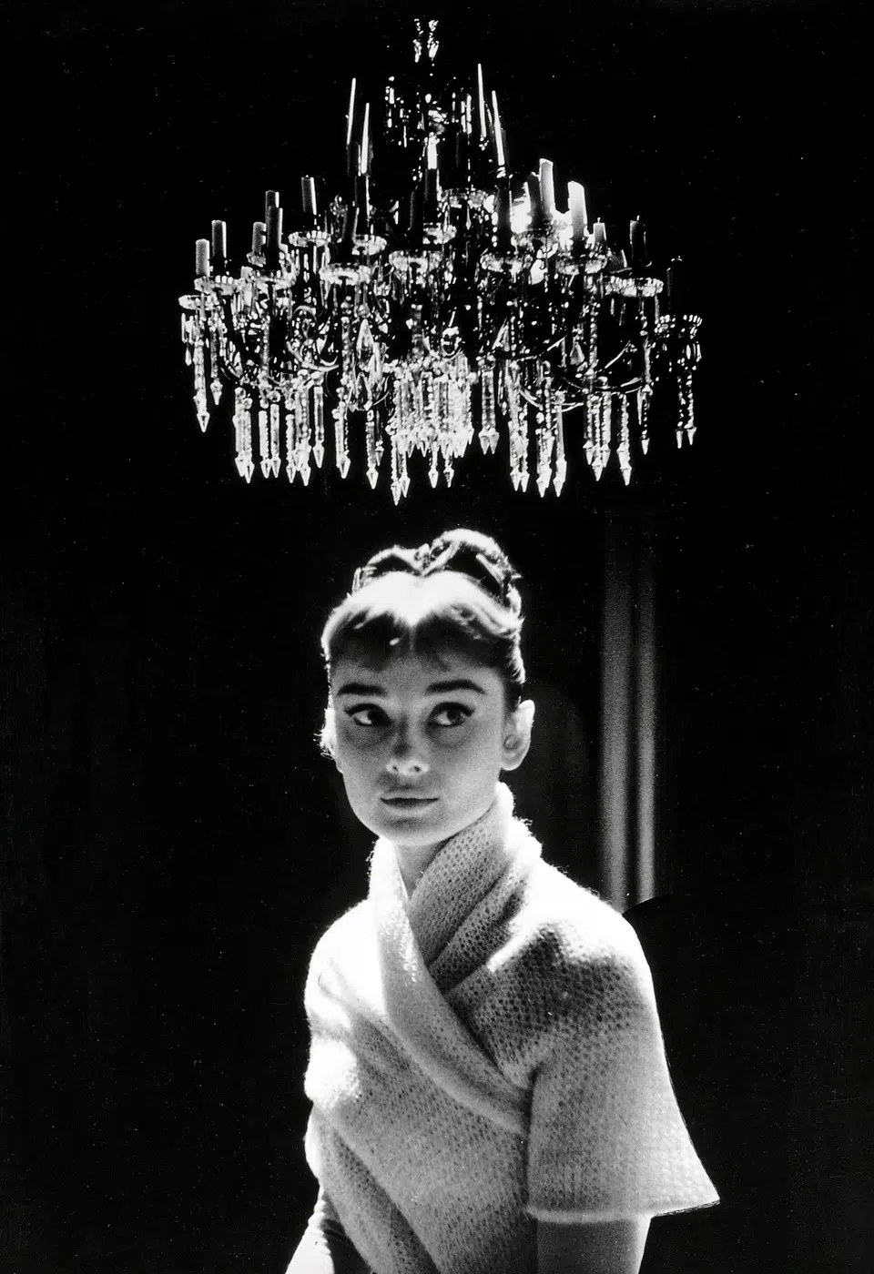 Audrey Hepburn Natasha Rostov Portrait print showing as natasha rostov in the 1956 paramount production war and peace, rome,