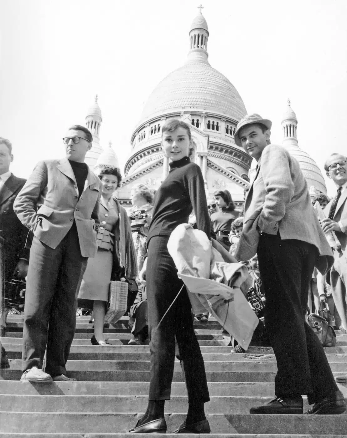 Audrey Hepburn Funny Face Paris Photo film photo print showing during filming of the 1957 paramount production funny face, p