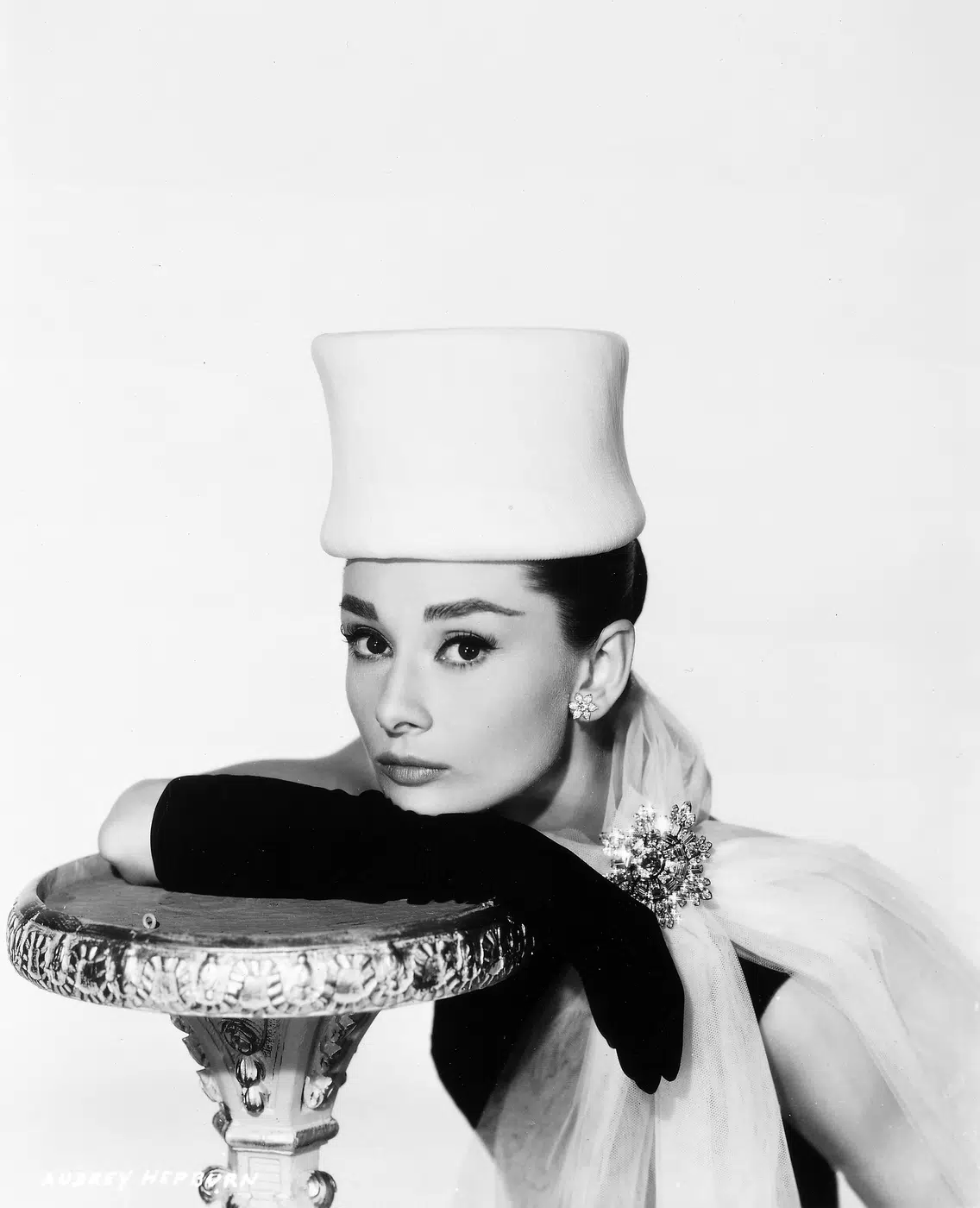 Audrey Hepburn Funny Face Fashion Photo print showing for the 1957 paramount production funny face with archival tone