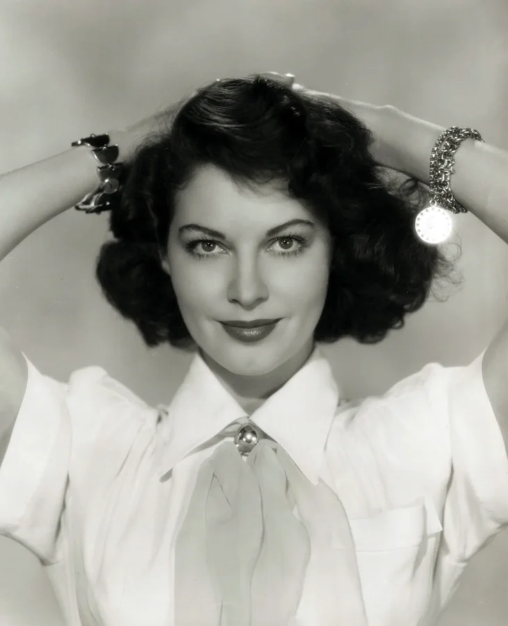Ava Gardner Hollywood Soft — black and white studio portrait of Ava Gardner featuring her signature