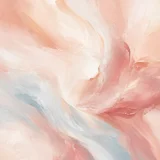 Blush Pink Abstract Painterly Wall Art, Soft Pastel Decor Art Print