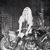 Brigitte Bardot on a Motorcycle Studio Photography Print