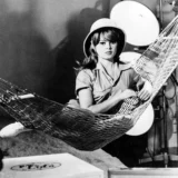 Brigitte Bardot Safari Pith Helmet and Hammock Photography Print