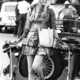 Brigitte Bardot Leaning Against Vintage Morgan Car Photography Print