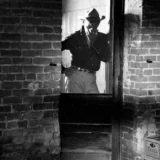Clark Gable on The Misfits Movie Set, Black and White Photo Print