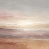 Desert Horizon Abstract Clay & Earth Tones Wall Art Print