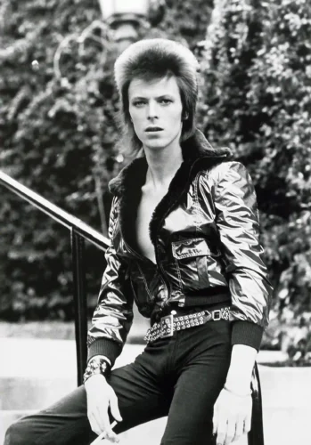 David Bowie Ziggy Stardust Metallic Jacket Photography Print