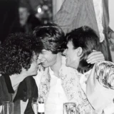 David Bowie, Mick Jagger and Lou Reed Cafe Royal Photography Print