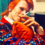 David Bowie Backstage Smoking Ziggy Stardust Candid Photography Print