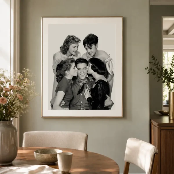 Elvis Presley King Creole Kiss Poster, 1958 Cast Photo Print