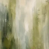 Moss Green Abstract Textured Canvas Style Ethereal Wall Art Print