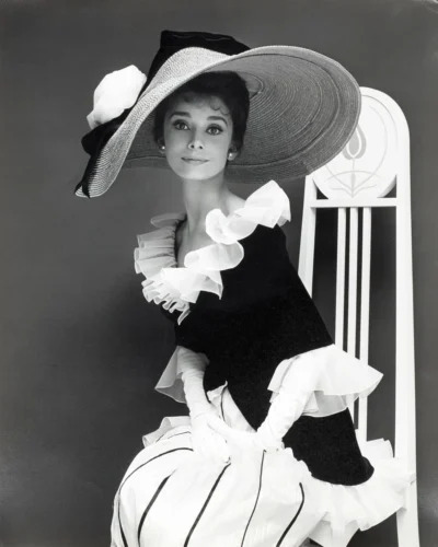 Audrey Hepburn My Fair Lady Ascot Portrait Vintage Photography Print