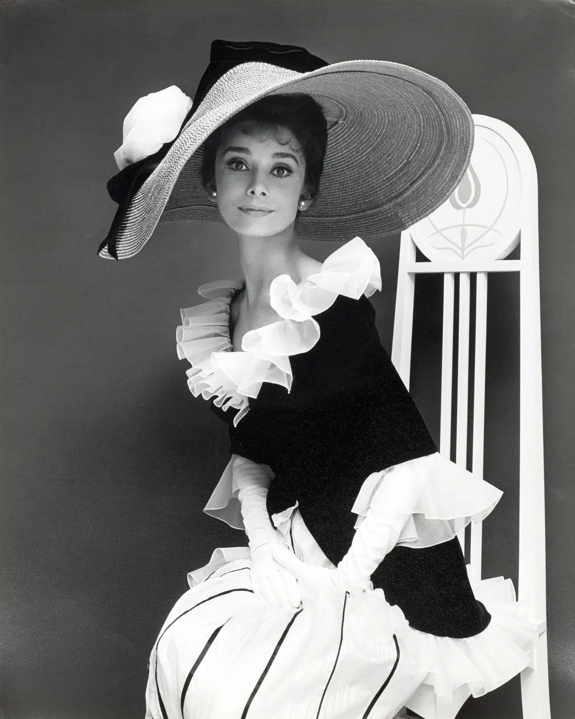Audrey Hepburn My Fair Lady Portrait print showing my fair lady- ii with archival tone
