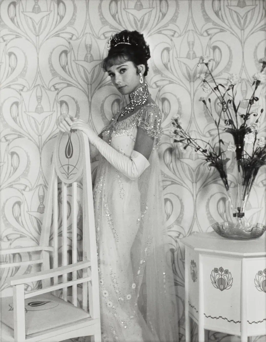 Audrey Hepburn Eliza Doolittle Portrait collector poster showing my fair lady- as eliza doolittle ii with archival tone