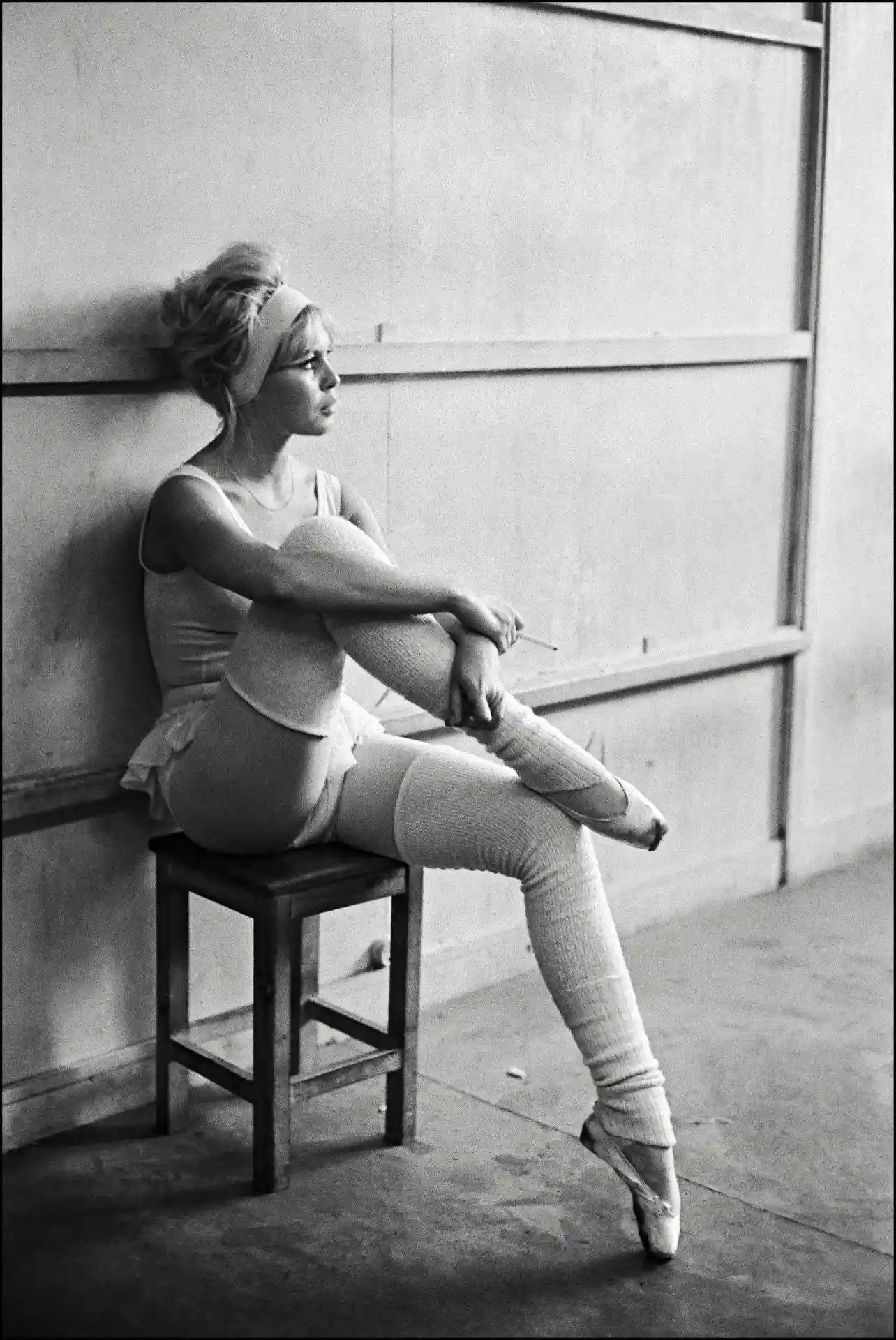 Brigitte Bardot Ballet Studio 1961 Black and White Photography Print