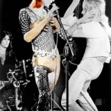 David Bowie and Mick Ronson, Marquee Club London 1973 Photography Print