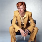 David Bowie Yellow Suit 1975 Terry O'Neill Photography Print
