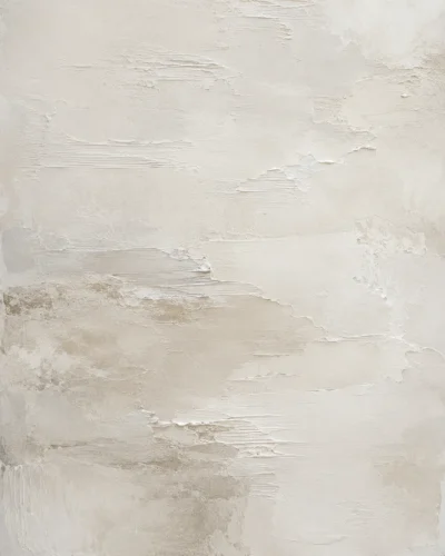 White Textured Minimalist Abstract Wall Art for Modern Interiors Art Print