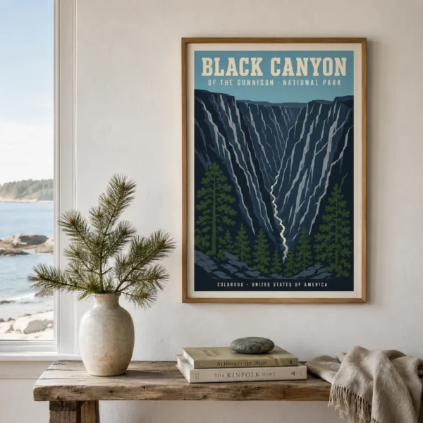 Black Canyon of the Gunnison National Park Colorado Wall Art Print