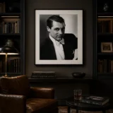 Cary Grant 1960s Classic Hollywood Black and White Photography Print