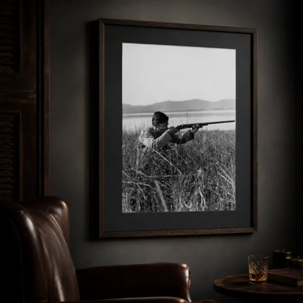 Clark Gable Field Portrait Black and White Photography Print