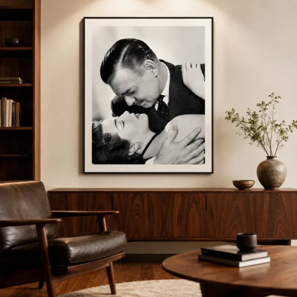 Clark Gable and Lana Turner Betrayed 1954 Film Photography Print