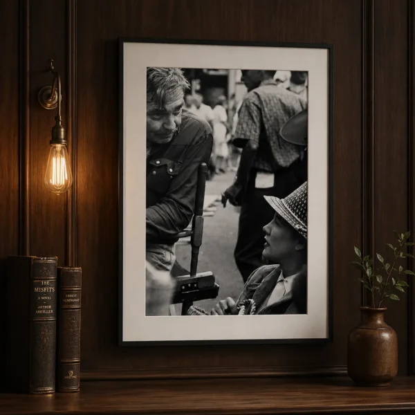 Clark Gable and Cast on The Misfits Set Vintage Photography Print