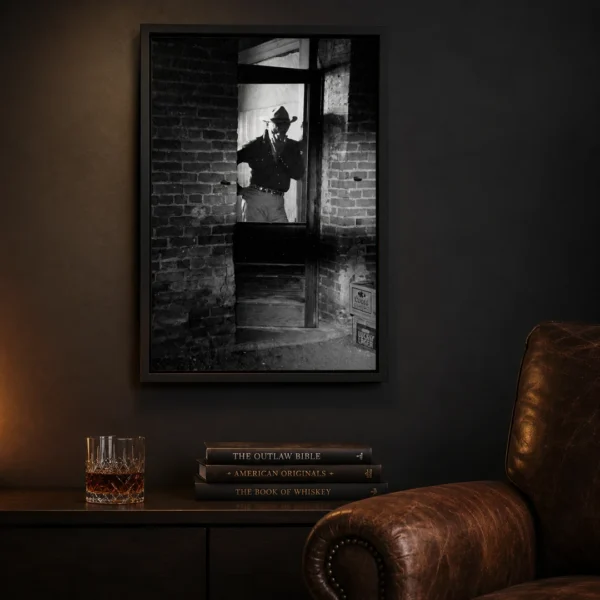 Clark Gable on The Misfits Movie Set, Black and White Photo Print