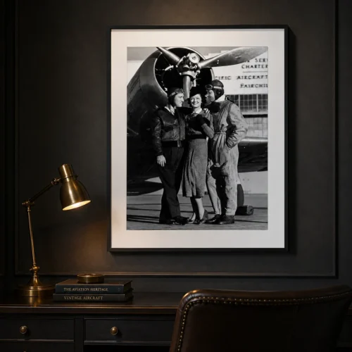 Test Pilot Clark Gable, Myrna Loy, and Spencer Tracy Photography Print