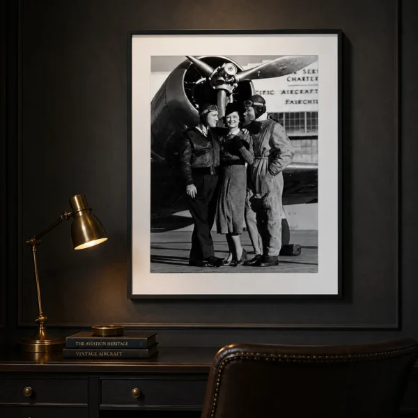 Test Pilot Clark Gable, Myrna Loy, and Spencer Tracy Photography Print
