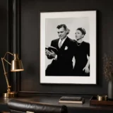 Clark Gable Reading a Script with Co-star Studio Still Photography Print