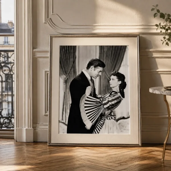 Clark Gable and Vivien Leigh Gone with the Wind Photography Print