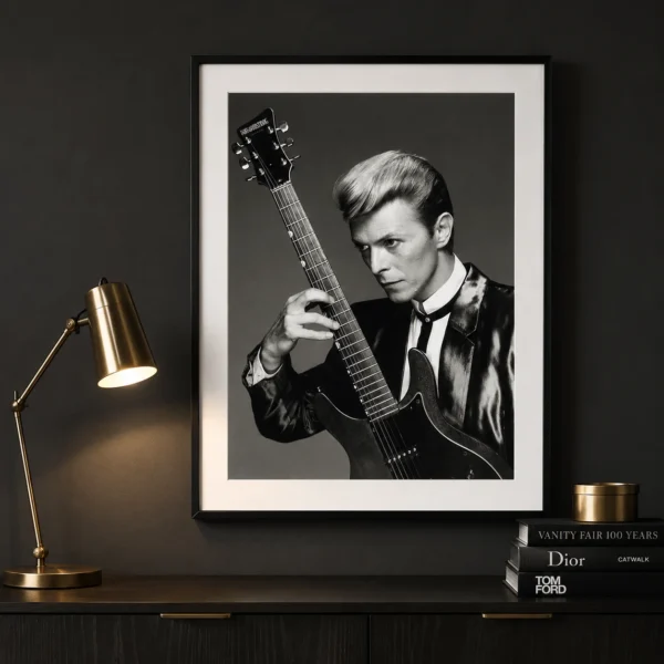 David Bowie 1988 Dan Armstrong Guitar Photography Print