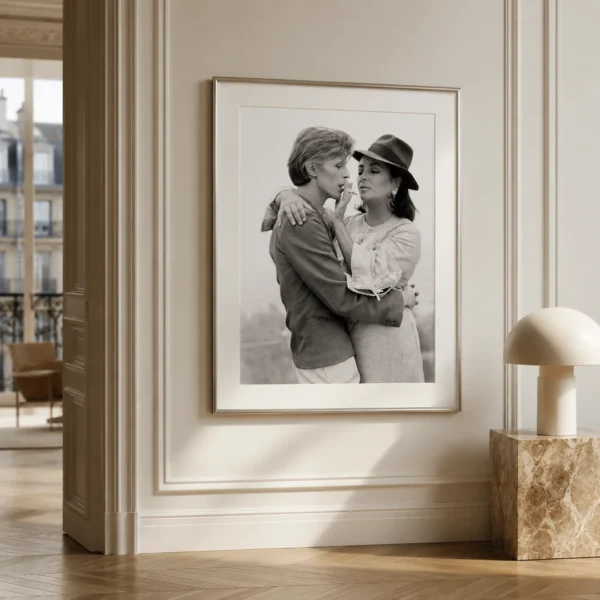 David Bowie and Elizabeth Taylor Beverly Hills 1975 Photography Print