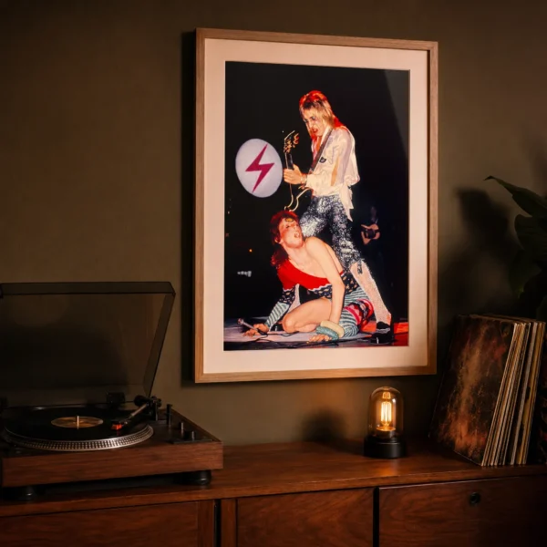 David Bowie and Mick Ronson Live Stage Performance Photography Print